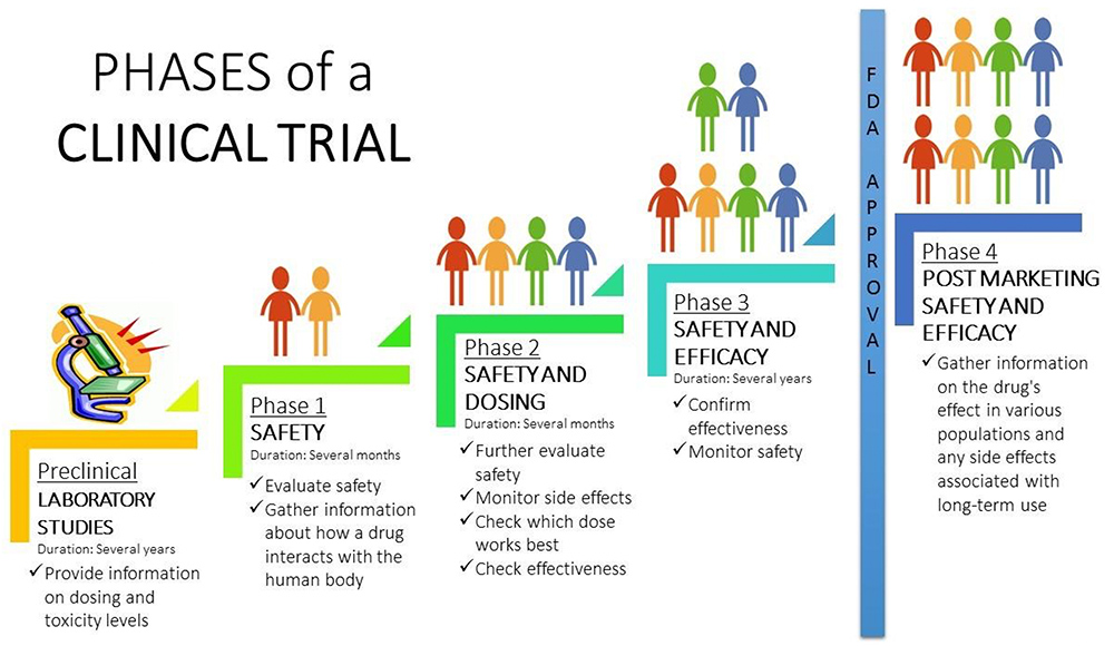 4 Phases of a Clinical trial