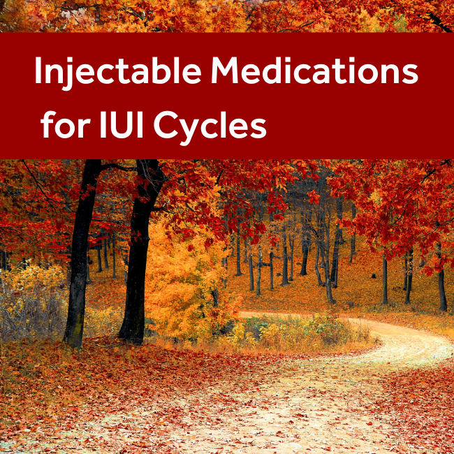 Medicamentos inyectables para ciclos de IIU