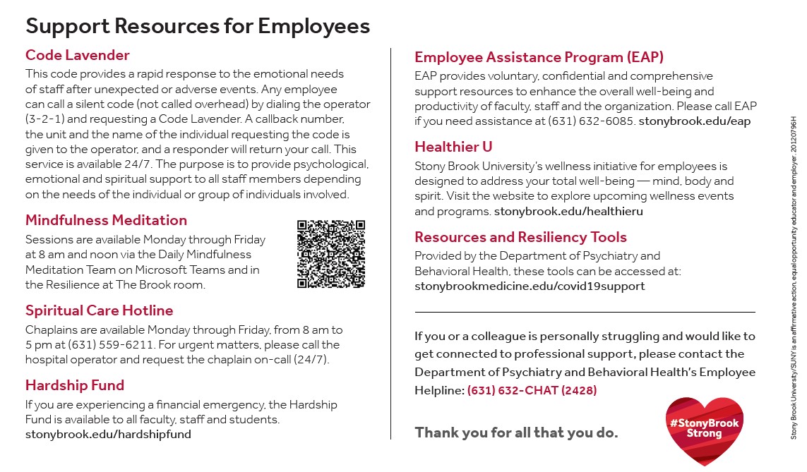 Support Resources for Employees