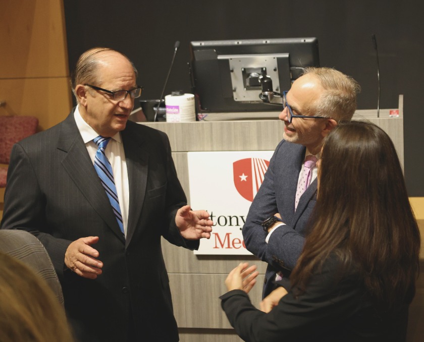 Dr. John Ricotta with Drs. Rabih Chaer and Angela Kokosis
