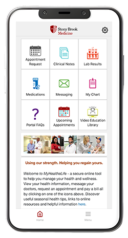 New Patient Portal Home Screen