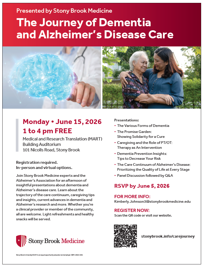 The Journey of Dementia and Alzheimer's Disease Care Flyer