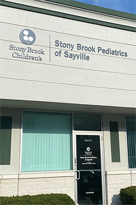 Exterior of Stony Brook Pediatrics of Sayville