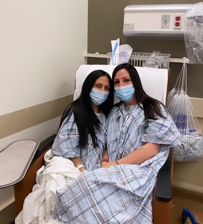 Eleanor and Lisa pre-procedure