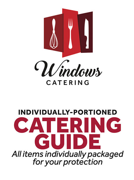 Cubierta del menú de Catering de Windows