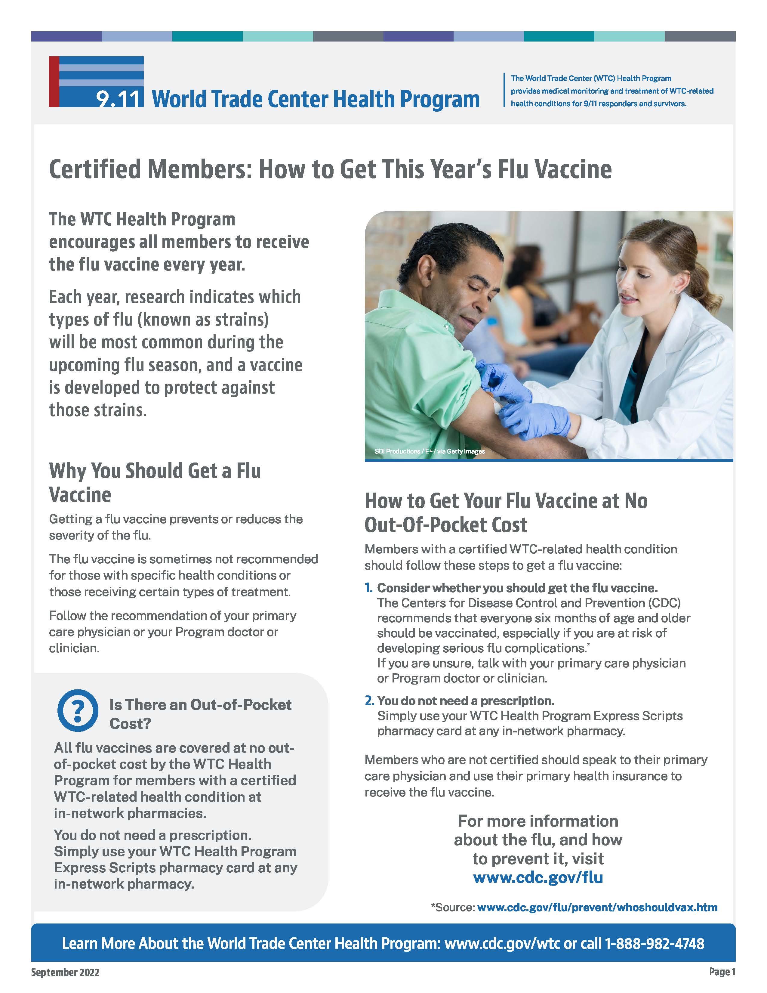 Flu Shot Informative Flyer - 2022