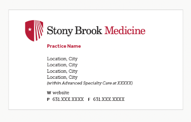 Outpatient Practice Cards Template