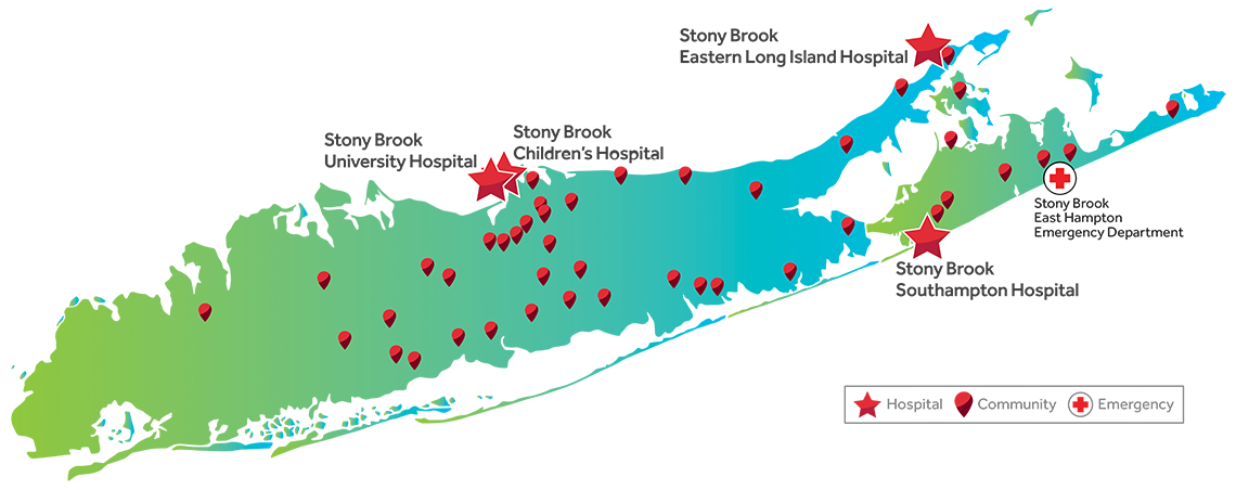 Stony Brook Medicine Locations Map