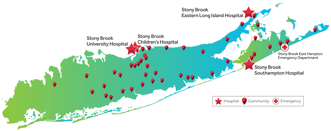 Stony Brook Medicine Locations Map