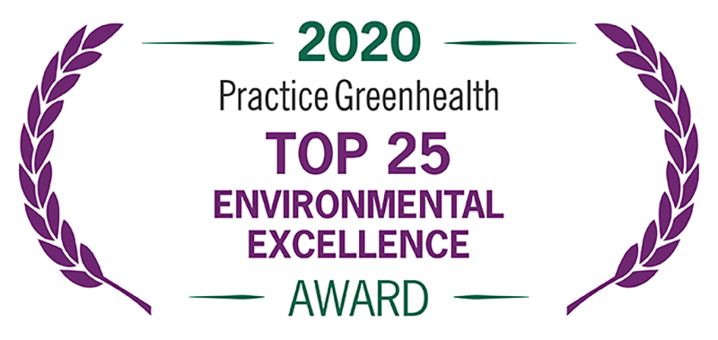 Practique el premio Greenhealth Top 25 2020