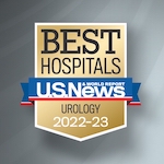 Insignia de clasificación de US News para Urología 2022-2023