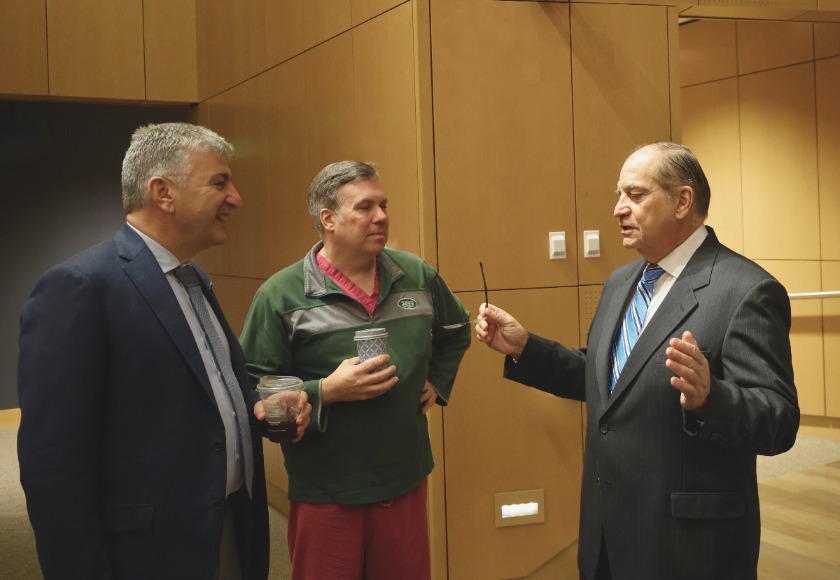 Drs. Tassiopoulos and Vosswinkel with Dr. John Ricotta