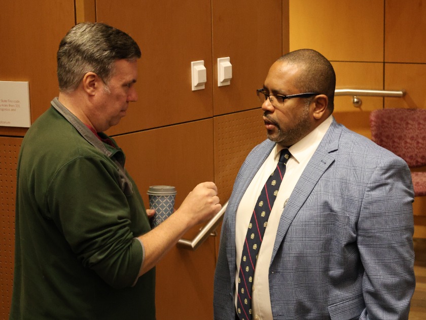 Post-Grand Rounds conversation