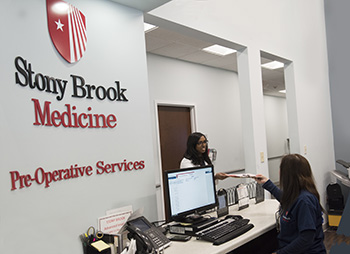 Pre-operative Services at Reception Desk