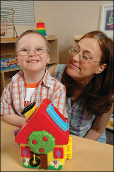 Toddler with Therapist