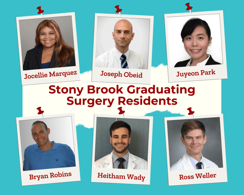 Cirugía de Stony Brook 2023 Residentes que se gradúan