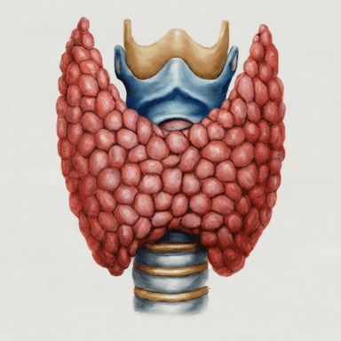 Ilustración de la tiroides